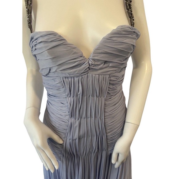 ROBERTO CAVALLI WOMENS VINTAGE SEXY PURPLE EMBELLISHED DRESS SZ 42 6 NWT - Picture 14 of 16